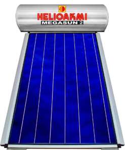 HELIOAKMI MEGASUN 2 ΗΛΙΑΚΟΣ ΘΕΡΜΟΣΙΦΩΝΑΣ 160 ΛΙΤΡΩΝ ΤΡΙΠΛΗΣ ΕΝΕΡΓΕΙΑΣ ΓΙΑ ΑΝΤΛΙΑ ΘΕΡΜΟΤΗΤΑΣ ΜΕ 2.1 τ.μ. ΣΥΛΛΕΚΤΗ