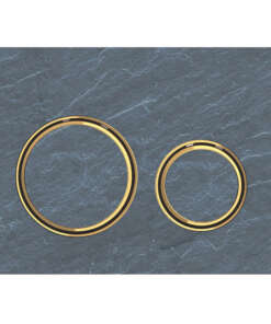 GEBERIT ΜΗΧΑΝΙΚΗ ΠΛΑΚΕΤΑ SIGMA 50 ROUND MUSTANG ΣΧΙΣΤΟΛΙΘΟΣ ΜΕ ΔΑΚΤΥΛΙΟ ΧΡΥΣΟ 115.652.JM.1 16.4 x 24.6