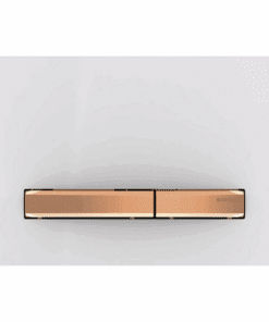 GEBERIT ΜΗΧΑΝΙΚΗ ΠΛΑΚΕΤΑ SIGMA 50 SQUARE ΛΕΥΚΗ ΓΥΑΛΙΝΗ ΜΕ ΜΠΟΥΤΟΝ ΚΟΚΚΙΝΟ ΧΡΥΣΟ 115.670.11.2 16.4 x 24.6
