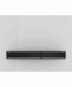 GEBERIT ΜΗΧΑΝΙΚΗ ΠΛΑΚΕΤΑ SIGMA 50 SQUARE ΛΕΥΚΗ ΓΥΑΛΙΣΤΕΡΗ ΜΕ ΜΠΟΥΤΟΝ ΜΑΥΡΟ 115.671.11.2 16.4 x 24.6