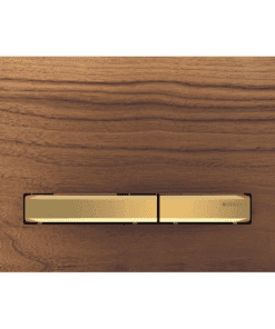 GEBERIT ΜΗΧΑΝΙΚΗ ΠΛΑΚΕΤΑ SIGMA 50 SQUARE ΞΥΛΟ ΚΑΡΥΔΙΑΣ ΜΕ ΜΠΟΥΤΟΝ ΟΡΕΙΧΑΛΚΟΣ 115.672.JX.2 16.4 x 24.6