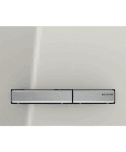 GEBERIT ΜΗΧΑΝΙΚΗ ΠΛΑΚΕΤΑ SIGMA 50 SQUARE SAND GREY ΓΥΑΛΙΝΗ ΜΕ ΜΠΟΥΤΟΝ ΧΡΩΜΕ ΓΥΑΛΙΣΤΕΡΟ 115.788.JL.2 16.4 x 24.6