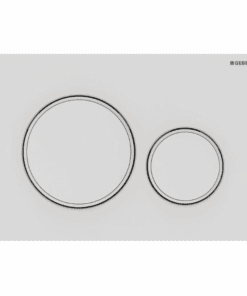 GEBERIT ΜΗΧΑΝΙΚΗ ΠΛΑΚΕΤΑ SIGMA 20 ROUND ΛΕΥΚΗ ΜΑΤ ΜΕ ΔΑΚΤΥΛΙΟ ΛΕΥΚΟ ΓΥΑΛΙΣΤΕΡΟ 115.882.01.1 16.4 x 24.6