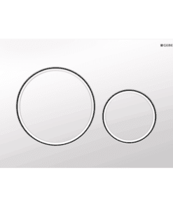 GEBERIT ΜΗΧΑΝΙΚΗ ΠΛΑΚΕΤΑ SIGMA 20 ROUND ΛΕΥΚΗ ΓΥΑΛΙΣΤΕΡΗ ΜΕ ΔΑΚΤΥΛΙΟ ΛΕΥΚΟ ΜΑΤ 115.882.11.1 16.4 x 24.6