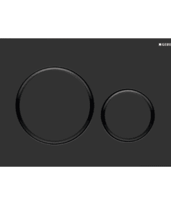 GEBERIT ΜΗΧΑΝΙΚΗ ΠΛΑΚΕΤΑ SIGMA 20 ROUND ΜΑΥΡΗ ΜΑΤ ΜΕ ΔΑΚΤΥΛΙΟ ΜΑΥΡΟ ΓΥΑΛΙΣΤΕΡΟ 115.882.16.1 16.4 x 24.6