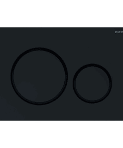 GEBERIT ΜΗΧΑΝΙΚΗ ΠΛΑΚΕΤΑ SIGMA 20 ROUND ΜΑΥΡΗ ΓΥΑΛΙΣΤΕΡΗ ΜΕ ΔΑΚΤΥΛΙΟ ΜΑΥΡΟ ΜΑΤ 115.882.DW.1 16.4 x 24.6