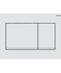 GEBERIT ΜΗΧΑΝΙΚΗ ΠΛΑΚΕΤΑ SIGMA 20 SQUARE ΛΕΥΚΗ ΜΑΤ ΜΕ ΡΙΓΑ ΛΕΥΚΗ ΜΑΤ 115.883.01.1 16.4 x 24.6