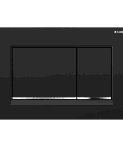 GEBERIT ΜΗΧΑΝΙΚΗ ΠΛΑΚΕΤΑ SIGMA 20 SQUARE ΜΑΥΡΗ ΜΑΤ ΜΕ ΡΙΓΑ ΧΡΩΜΕ ΓΥΑΛΙΣΤΕΡΗ 115.883.14.1 16.4 x 24.6
