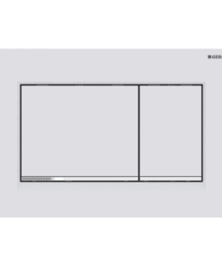 GEBERIT ΜΗΧΑΝΙΚΗ ΠΛΑΚΕΤΑ SIGMA 20 SQUARE ΛΕΥΚΗ ΜΑΤ ΜΕ ΡΙΓΑ ΧΡΩΜΕ ΓΥΑΛΙΣΤΕΡΗ 115.883.JT.1 16.4 x 24.6
