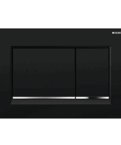 GEBERIT ΜΗΧΑΝΙΚΗ ΠΛΑΚΕΤΑ SIGMA 20 SQUARE ΜΑΥΡΗ ΓΥΑΛΙΣΤΕΡΗ ΜΕ ΡΙΓΑ ΧΡΩΜΕ ΓΥΑΛΙΣΤΕΡΗ 115.883.KM.1 16.4 x 24.6