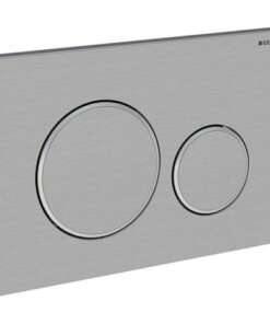 GEBERIT ΜΗΧΑΝΙΚΗ ΠΛΑΚΕΤΑ SIGMA 20 ROUND INOX ΜΕ ΔΑΚΤΥΛΙΟ ΧΡΩΜΕ ΓΥΑΛΙΣΤΕΡΟ 115.889.SN.1 ΑΝΤΙΒΑΝΔΑΛΙΣΤΙΚΗ