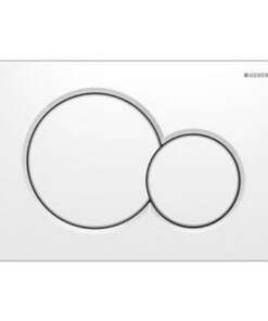 GEBERIT ΜΗΧΑΝΙΚΗ ΠΛΑΚΕΤΑ SIGMA 01 ROUND ΛΕΥΚΗ ΓΥΑΛΙΣΤΕΡΗ 115.770.11.5 16.4 x 24.6