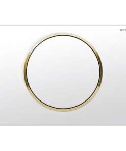 GEBERIT ΜΗΧΑΝΙΚΗ ΠΛΑΚΕΤΑ SIGMA 10 ROUND ΛΕΥΚΗ ΓΥΑΛΙΣΤΕΡΗ ΜΕ ΔΑΚΤΥΛΙΟ ΧΡΥΣΟ ΓΥΑΛΙΣΤΕΡΟ 115.758.KK.5 16.4 x 24.6
