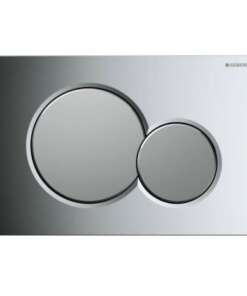 GEBERIT ΜΗΧΑΝΙΚΗ ΠΛΑΚΕΤΑ SIGMA 01 ROUND ΧΡΩΜΕ ΓΥΑΛΙΣΤΕΡΗ ΜΕ ΜΑΤ ΜΠΟΥΤΟΝ 115.770.KA.5 16.4 x 24.6