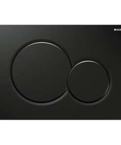 GEBERIT ΜΗΧΑΝΙΚΗ ΠΛΑΚΕΤΑ SIGMA 01 ROUND ΜΑΥΡΗ ΓΥΑΛΙΣΤΕΡΗ 115.770.DW.5 16.4 x 24.6