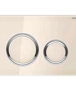 GEBERIT ΜΗΧΑΝΙΚΗ ΠΛΑΚΕΤΑ SIGMA 50 ROUND SAND GREY ΓΥΑΛΙΝΗ ΜΕ ΔΑΚΤΥΛΙΟ ΧΡΩΜΕ ΓΥΑΛΙΣΤΕΡΟ 115.884.JL.1 16.4 x 24.6