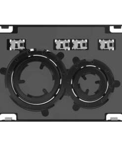 GEBERIT ΜΗΧΑΝΙΚΗ ΠΛΑΚΕΤΑ SIGMA 50 ROUND ΜΕ ΔΑΚΤΥΛΙΟ ΜΑΥΡΟ 115.651.00.1 (Εφαρμογή πλακιδίων) 16.4 x 24.6