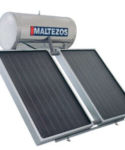 ΜΑΛΤΕΖΟΣ ΗΛΙΑΚΟΣ ΘΕΡΜΟΣΙΦΩΝΑΣ 200Lt/3m2 2SAC (100x150) INOX ΔΙΠΛΗΣ ΕΝΕΡΓΕΙΑΣ