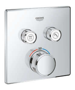 GROHE ΘΕΡΜΟΣΤΑΤΙΚΗ ΕΝΤΟΙΧΙΖΟΜΕΝΗ ΜΠΑΤΑΡΙΑ 2 ΕΞΟΔΩΝ SMART CONTROL 29124000 ΧΡΩΜΕ