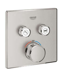 GROHE ΘΕΡΜΟΣΤΑΤΙΚΗ ΕΝΤΟΙΧΙΖΟΜΕΝΗ ΜΠΑΤΑΡΙΑ 2 ΕΞΟΔΩΝ SMART CONTROL 29124DC0 SUPERSTEEL