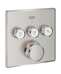 GROHE ΘΕΡΜΟΣΤΑΤΙΚΗ ΕΝΤΟΙΧΙΖΟΜΕΝΗ ΜΠΑΤΑΡΙΑ 3 ΕΞΟΔΩΝ SMART CONTROL 29126DC0 SUPERSTEEL