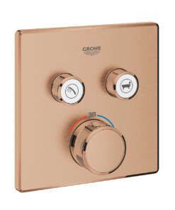 GROHE ΘΕΡΜΟΣΤΑΤΙΚΗ ΕΝΤΟΙΧΙΖΟΜΕΝΗ ΜΠΑΤΑΡΙΑ 2 ΕΞΟΔΩΝ SMART CONTROL 29124DL0 BRUSHED WARM SUNSET