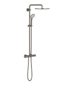 GROHE ΣΥΣΤΗΜΑ ΝΤΟΥΖ EUPHORIA SYSTEM 310 ΜΕ ΘΕΡΜΟΣΤΑΤΙΚΗ ΜΠΑΤΑΡΙΑ 26075AL0 BRUSHED HARD GRAPHITE