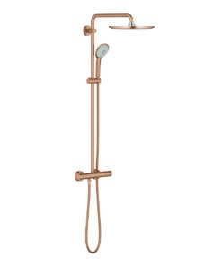 GROHE ΣΥΣΤΗΜΑ ΝΤΟΥΖ EUPHORIA SYSTEM 310 ΜΕ ΘΕΡΜΟΣΤΑΤΙΚΗ ΜΠΑΤΑΡΙΑ 26075DL0 BRUSHED WARM SUNSET