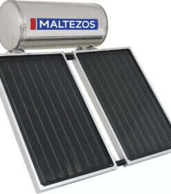Maltezos MALT H SAC Ηλιακός Θερμοσίφωνας 200 λίτρων Inox Διπλής Ενέργειας με 1,35 Χ2τ.μ. 2,7 τ.μ Συλλέκτη Ανοξειδωτ.Κεραμοσκεπης 21.10.104