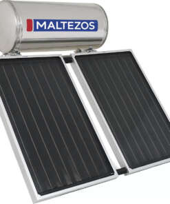 Maltezos MALT H SAC Ηλιακός Θερμοσίφωνας 200 λίτρων Inox Διπλής Ενέργειας με 1,5 Χ2τ.μ. 3 τ.μ Συλλέκτη Ανοξειδωτ.Κεραμοσκεπης 21.10.049