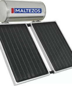 ΜΑΛΤΕΖΟΣ ΗΛΙΑΚΟΣ ΘΕΡΜΟΣΙΦΩΝΑΣ 160Lt / 2,7m2 2 SAC (90 x 150) INOX ΔΙΠΛΗΣ ΕΝΕΡΓΕΙΑΣ ΚΕΡΑΣΜΟΣΚΕΠΗΣ
