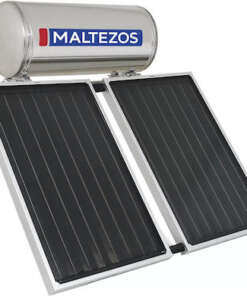 ΜΑΛΤΕΖΟΣ ΗΛΙΑΚΟΣ ΘΕΡΜΟΣΙΦΩΝΑΣ 200Lt/3m2 2SAC (100x150) INOX ΤΡΙΠΛΗΣ ΕΝΕΡΓΕΙΑΣ