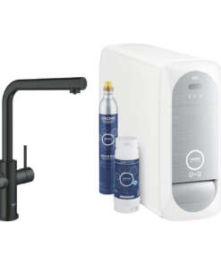 GROHE ΜΠΑΤΑΡΙΑ ΝΕΡΟΧΥΤΗ GROHE BLUE HOME ΜΕ ΦΙΛΤΡΟ ΝΕΡΟΥ 31539KS0 VELVET BLACK