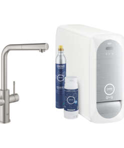 GROHE ΜΠΑΤΑΡΙΑ ΝΕΡΟΧΥΤΗ GROHE BLUE HOME ΜΕ ΦΙΛΤΡΟ ΝΕΡΟΥ 31539DC0 SUPERSTEEL
