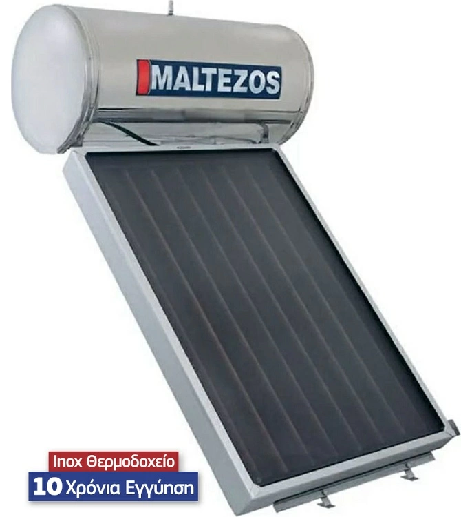 ΜΑΛΤΕΖΟΣ ΗΛΙΑΚΟΣ ΘΕΡΜΟΣΙΦΩΝΑΣ 160Lt/1,95m2 SAC (130x150) INOX ΔΙΠΛΗΣ ΕΝΕΡΓΕΙΑΣ