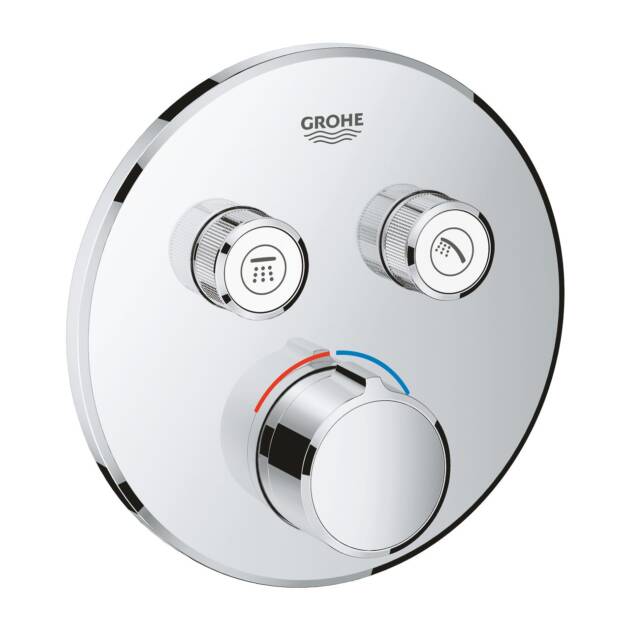 GROHE ΑΝΑΜΕΙΚΤΙΚΗ ΕΝΤΟΙΧΙΖΟΜΕΝΗ ΜΠΑΤΑΡΙΑ 2 ΕΞΟΔΩΝ SMART CONTROL 29145000 ΧΡΩΜΕ