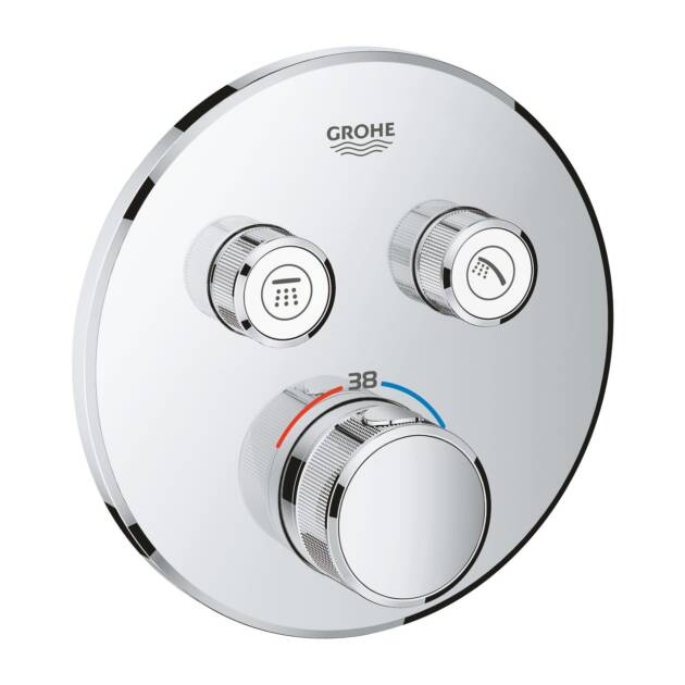 GROHE ΘΕΡΜΟΣΤΑΤΙΚΗ ΕΝΤΟΙΧΙΖΟΜΕΝΗ ΜΠΑΤΑΡΙΑ 2 ΕΞΟΔΩΝ SMART CONTROL 29119000 ΧΡΩΜΕ