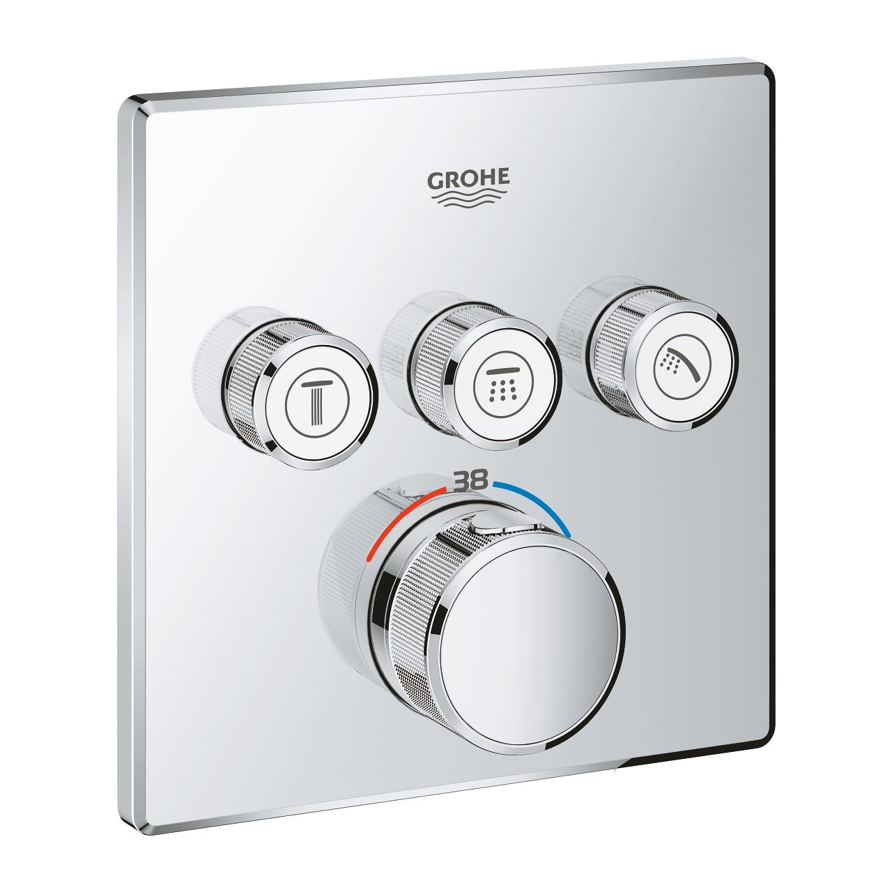 GROHE ΘΕΡΜΟΣΤΑΤΙΚΗ ΕΝΤΟΙΧΙΖΟΜΕΝΗ ΜΠΑΤΑΡΙΑ 3 ΕΞΟΔΩΝ SMART CONTROL 29126000 ΧΡΩΜΕ