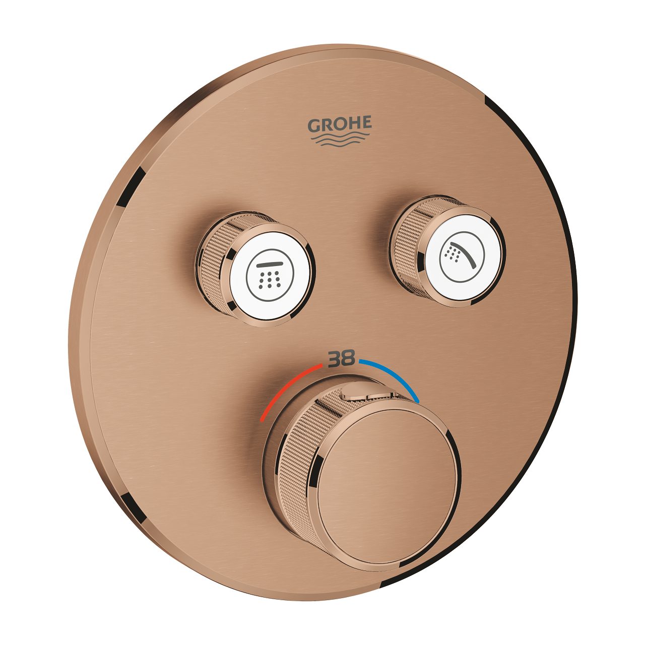 GROHE ΘΕΡΜΟΣΤΑΤΙΚΗ ΕΝΤΟΙΧΙΖΟΜΕΝΗ ΜΠΑΤΑΡΙΑ 2 ΕΞΟΔΩΝ SMART CONTROL 29119DL0 BRUSHED WARM SUNSET