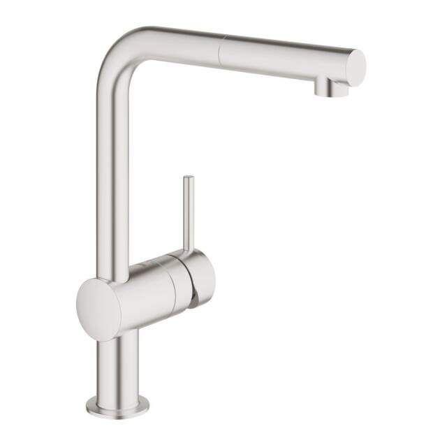 GROHE ΜΠΑΤΑΡΙΑ ΝΕΡΟΧΥΤΗ ΜΕ ΣΠΙΡΑΛ ΝΤΟΥΖ MINTA 32168DC0 SUPERSTEEL