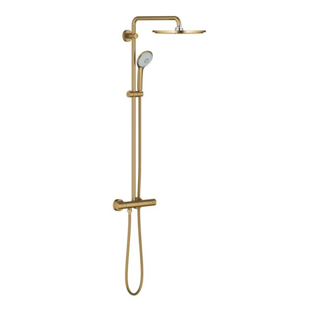 GROHE ΣΥΣΤΗΜΑ ΝΤΟΥΖ EUPHORIA SYSTEM 310 ΜΕ ΘΕΡΜΟΣΤΑΤΙΚΗ ΜΠΑΤΑΡΙΑ 26075GN0 BRUSHED COOL SUNRISE