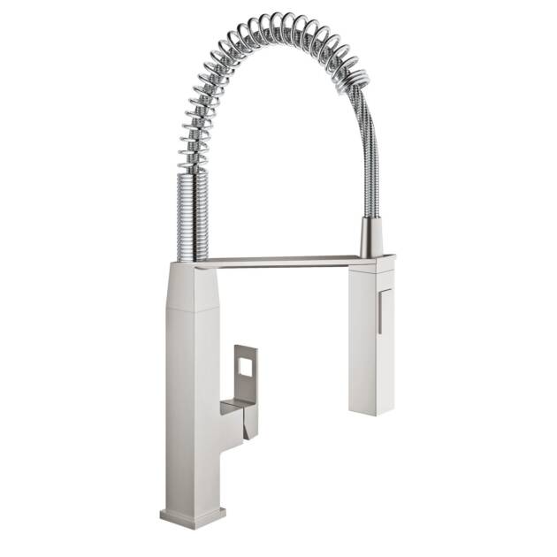 GROHE ΜΠΑΤΑΡΙΑ ΝΕΡΟΧΥΤΗ EUROCUBE PROFESSIONAL ΜΕ ΕΛΑΤΗΡΙΟ 31395DC0 SUPERSTEEL