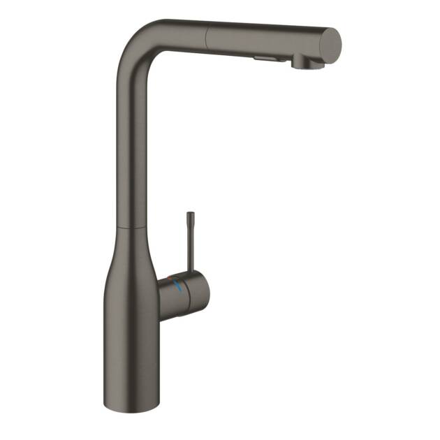 GROHE ΜΠΑΤΑΡΙΑ ΝΕΡΟΧΥΤΗ ESSENCE ΜΕ ΝΤΟΥΖ 2 ΡΟΩΝ 30270AL0 BRUSHED HARD GRAPHITE