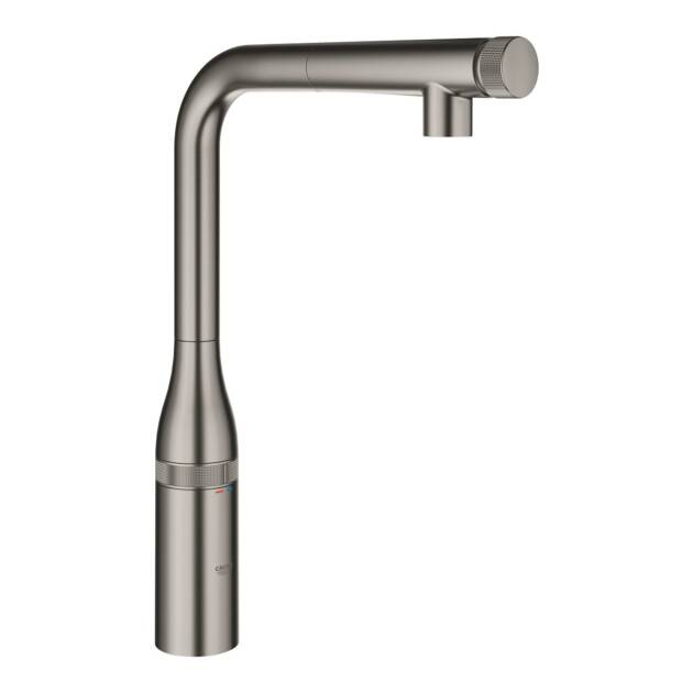 GROHE ΜΠΑΤΑΡΙΑ ΝΕΡΟΧΥΤΗ ESSENCE SMART CONTROL ΜΕ ΝΤΟΥΖ 31615AL0 BRUSHED HARD GRAPHITE