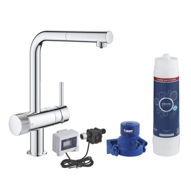 GROHE ΜΠΑΤΑΡΙΑ ΝΕΡΟΧΥΤΗ GROHE BLUE PURE MINTA ΜΕ ΦΙΛΤΡΟ ΝΕΡΟΥ 30393000 ΧΡΩΜΕ