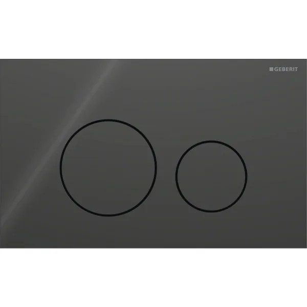 GEBERIT ΠΛΑΚΕΤΑ ΕΝΕΡΓΟΠΟΙΗΣΗΣ SIGMA 40 ROUND ΓΥΑΛΙ ΜΑΥΡΟ 115.628.SJ.1 15.2 x 24.6