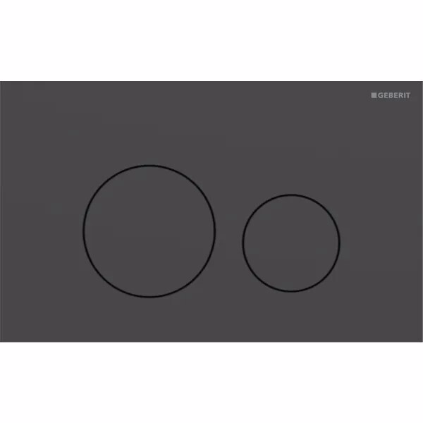 GEBERIT ΠΛΑΚΕΤΑ ΕΝΕΡΓΟΠΟΙΗΣΗΣ SIGMA 40 ROUND ΑΝΟΞΕΙΔΩΤΗ ΜΑΥΡΗ ΜΑΤ 115.628.14.1 15.2 x 24.6