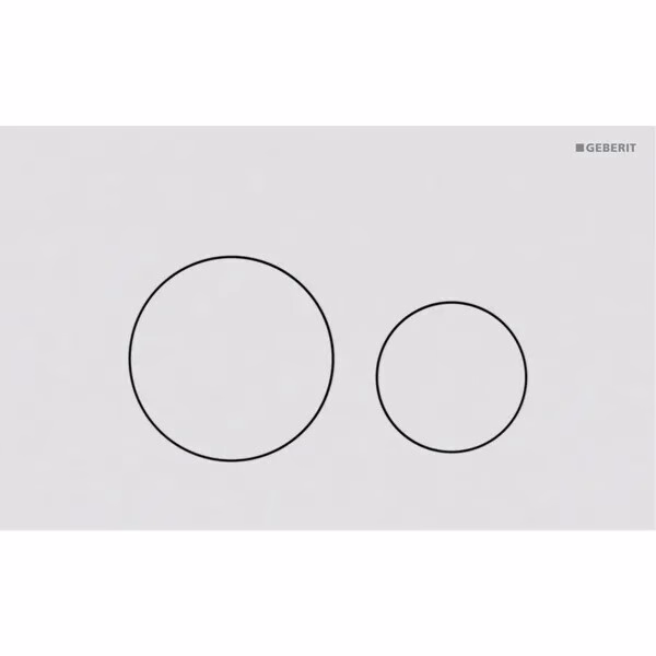 GEBERIT ΠΛΑΚΕΤΑ ΕΝΕΡΓΟΠΟΙΗΣΗΣ SIGMA 40 ROUND ΑΝΟΞΕΙΔΩΤΗ ΛΕΥΚΗ ΜΑΤ  115.628.JT.1 15.2 x 24.6