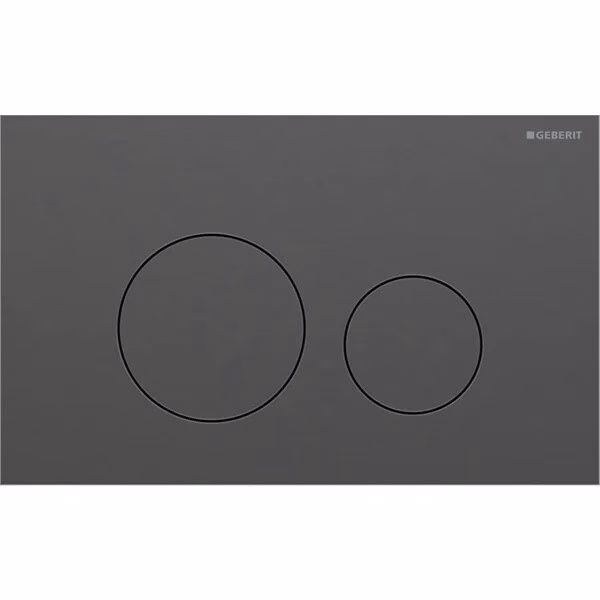 GEBERIT ΠΛΑΚΕΤΑ ΕΝΕΡΓΟΠΟΙΗΣΗΣ SIGMA 40 ROUND ΑΝΟΞΕΙΔΩΤΗ BLACK BRUSHED 115.628.QD.1 15.2 x 24.6
