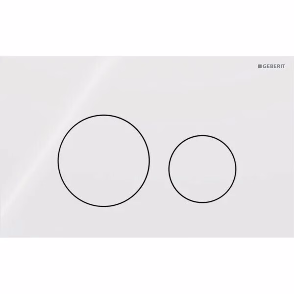 GEBERIT ΠΛΑΚΕΤΑ ΕΝΕΡΓΟΠΟΙΗΣΗΣ SIGMA 40 ROUND ΓΥΑΛΙ ΛΕΥΚΟ 115.628.SI.1 15.2 x 24.6